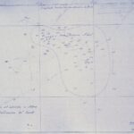 O levantamento batimétrico do Banco Princesa Alice traçado a tinta azul em julho de 1896, com sondagens em metros e contorno pontilhado, assinado pelo capitão Carr